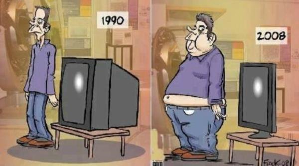 Jak se za posledních 20 let změnili muži a televize :) #Srandičky